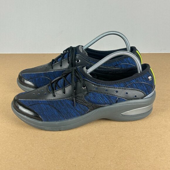 Bzees Regal Comfort Loafers Shoes Womens 8 Blue Black Low Top Lace Up - Picture 1 of 10